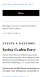 Mobile Screenshot of historicmountpleasant.org